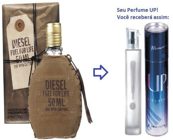Perfume Masculino 50ml - UP! 37 - Diesel Fuel For Life R$ 79